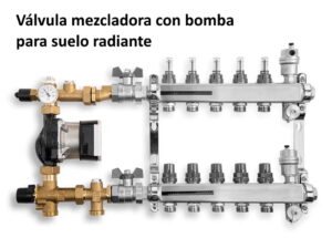 válvula mezcladora para suelo radiante